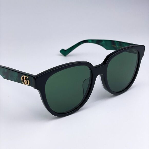 NEW Gucci GG0960SA 001 Black Green Swirl Wayfarer Women Sunglasses main image 9